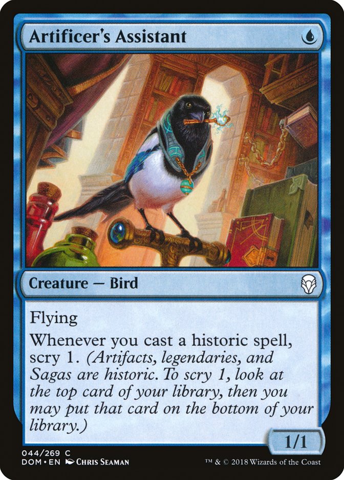 MTG Card Title: Artificer's Assistant DOM/44