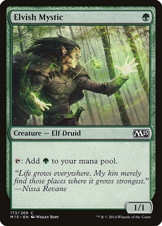MTG Card Title: Elvish Mystic M15/173