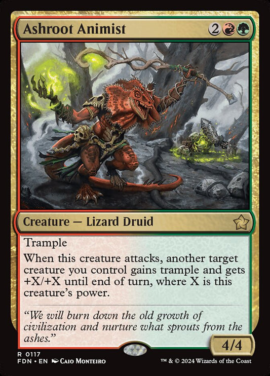 MTG Card Title: Ashroot Animist FDN/117