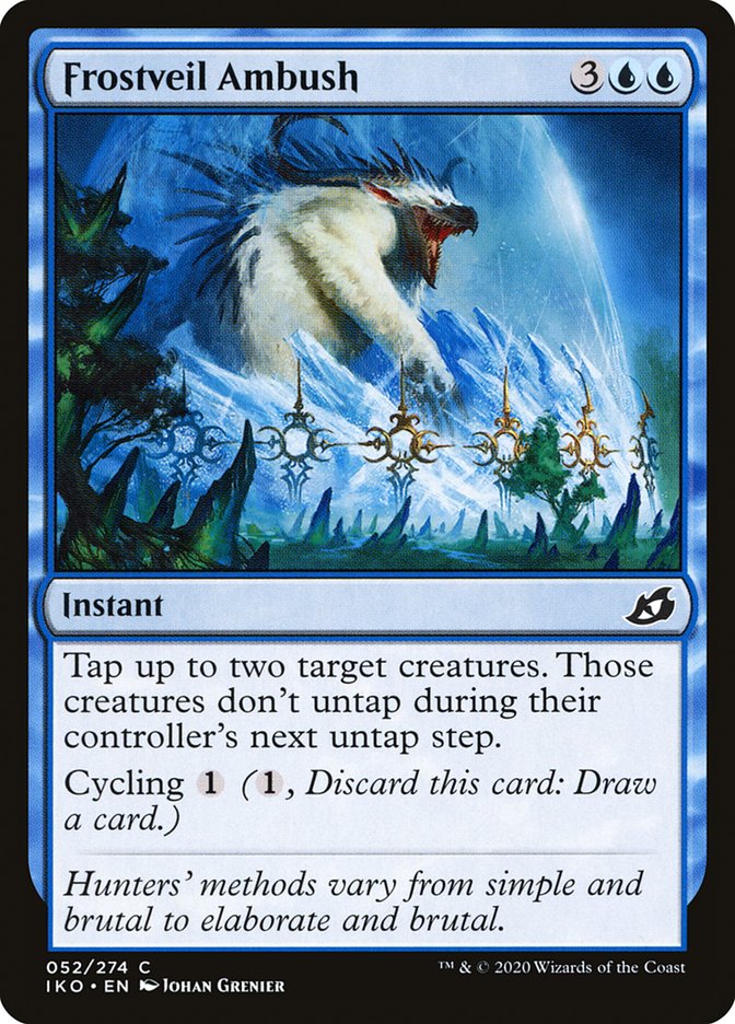 MTG Card Title: Frostveil Ambush IKO/52