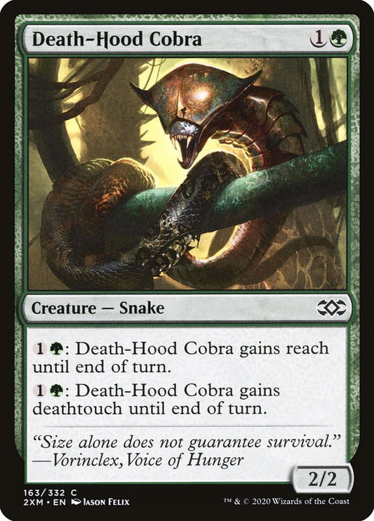 MTG Card Title: Death-Hood Cobra 2XM/163