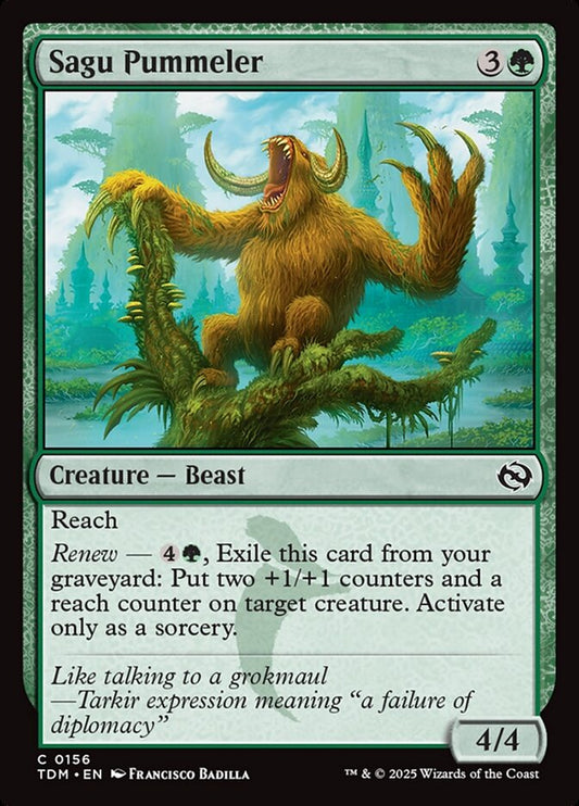 MTG Card Title: Sagu Pummeler TDM/156