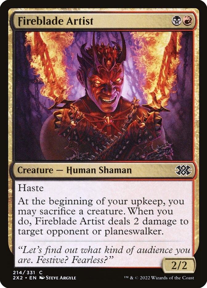 MTG Card Title: Fireblade Artist 2X2/214