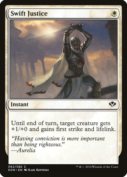 MTG Card Title: Swift Justice DDN/62