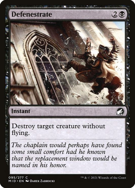 MTG Card Title: Defenestrate MID/95