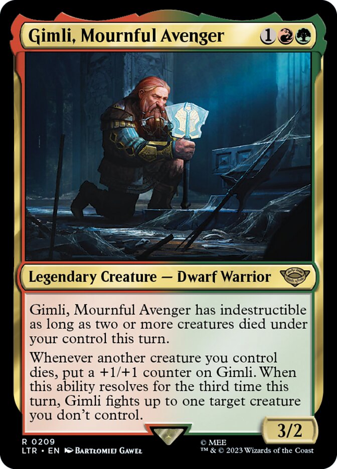 MTG Card Title: Gimli, Mournful Avenger LTR/209