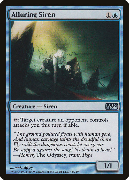 MTG Card Title: Alluring Siren M10/43