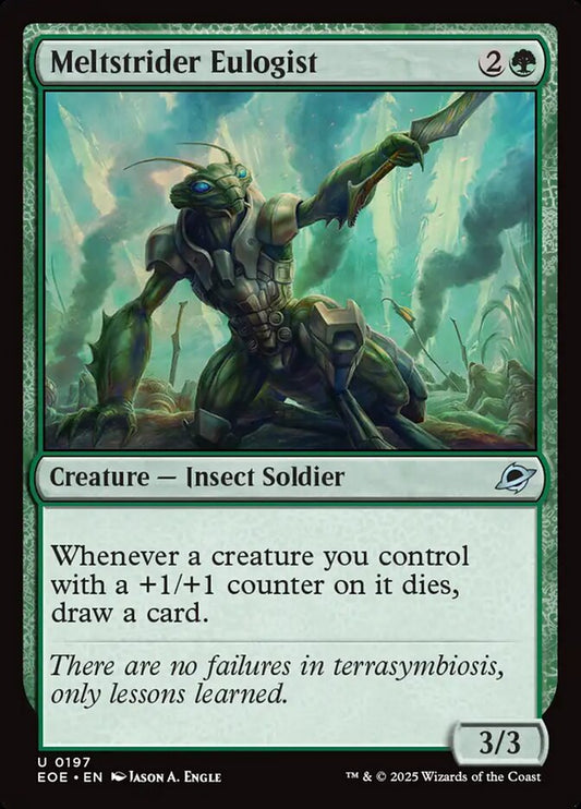 MTG Card Title: Meltstrider Eulogist EOE/197