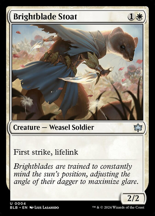 MTG Card Title: Brightblade Stoat BLB/4
