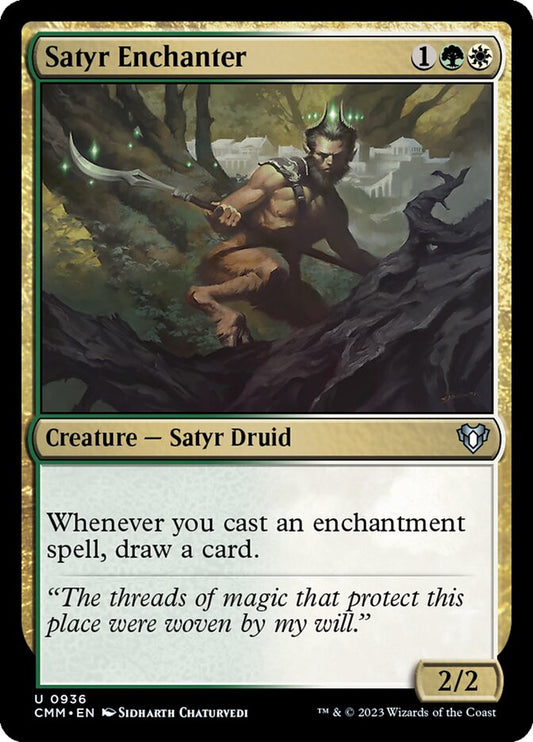MTG Card Title: Satyr Enchanter CMM/936