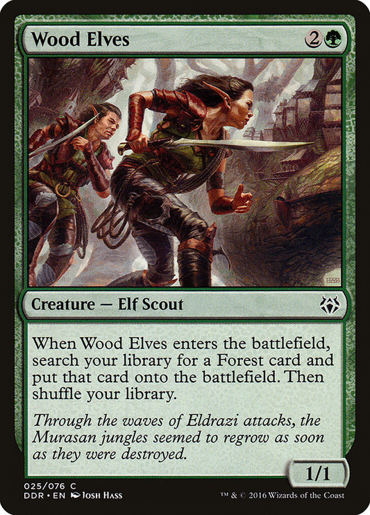 MTG Card Title: Wood Elves DDR/25