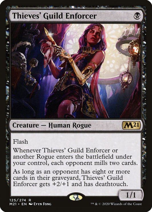 MTG Card Title: Thieves' Guild Enforcer M21/125