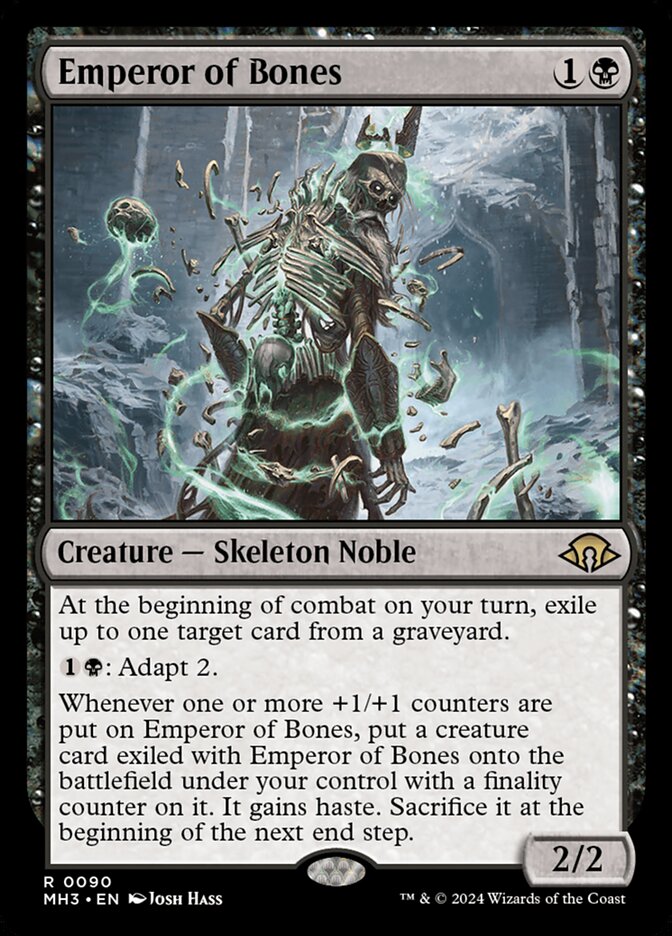 MTG Card Title: Emperor of Bones MH3/90