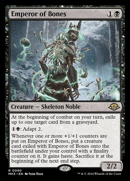 MTG Card Title: Emperor of Bones MH3/90