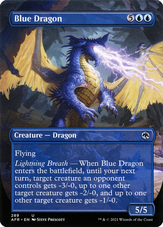 MTG Card Title: Blue Dragon AFR/289