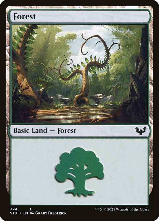 MTG Card Title: Forest STX/374