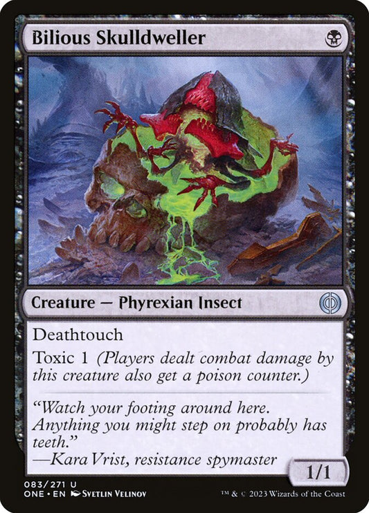 MTG Card Title: Bilious Skulldweller ONE/83