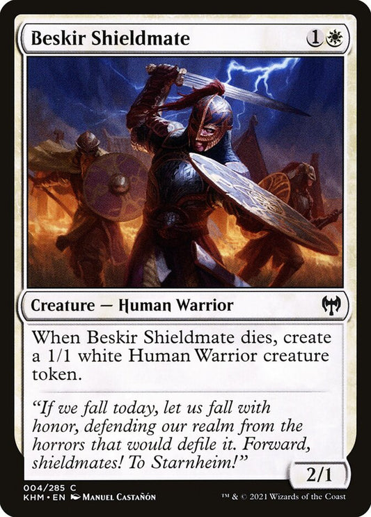 MTG Card Title: Beskir Shieldmate KHM/4