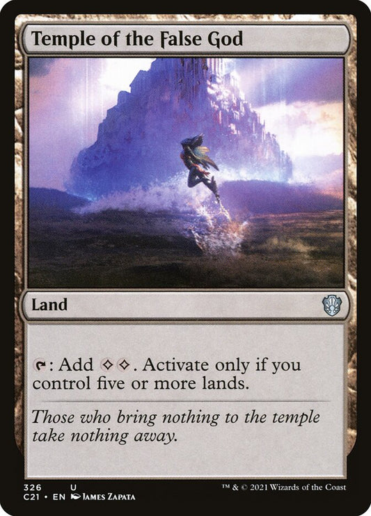 MTG Card Title: Temple of the False God C21/326