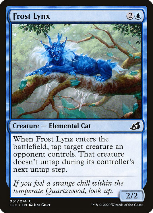MTG Card Title: Frost Lynx IKO/51