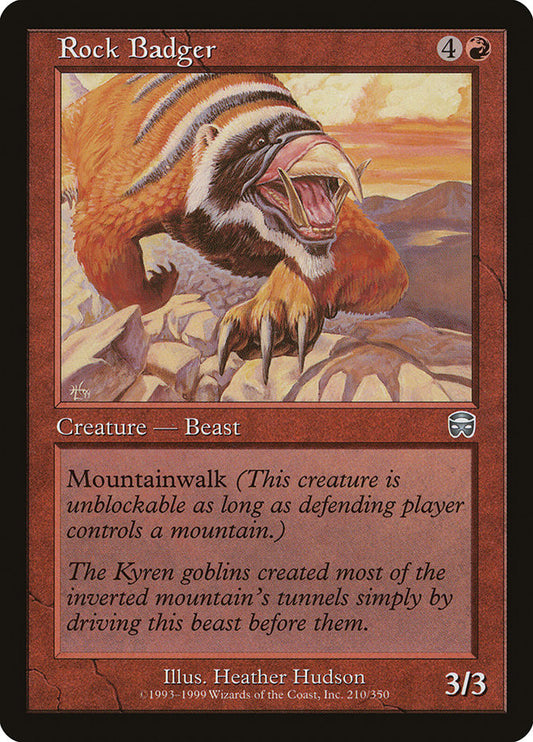 MTG Card Title: Rock Badger MMQ/210