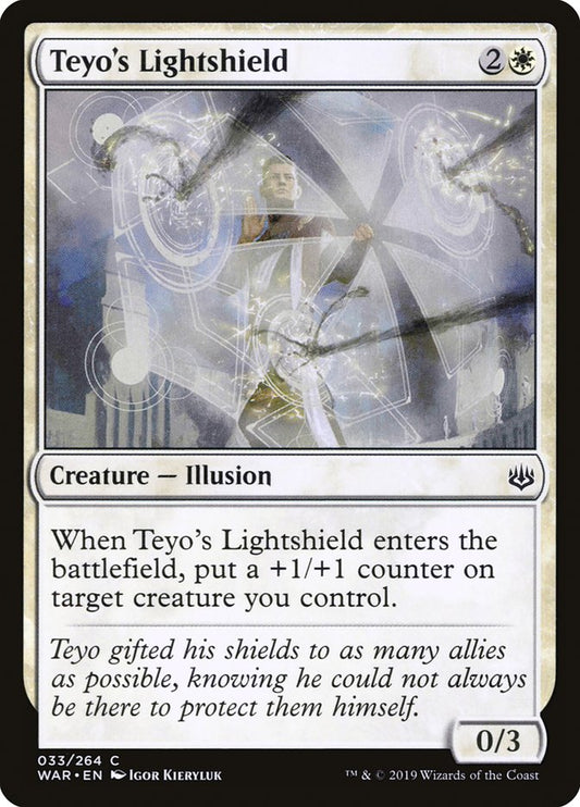 MTG Card Title: Teyo's Lightshield WAR/33