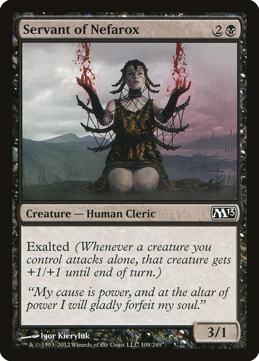 MTG Card Title: Servant of Nefarox M13/108