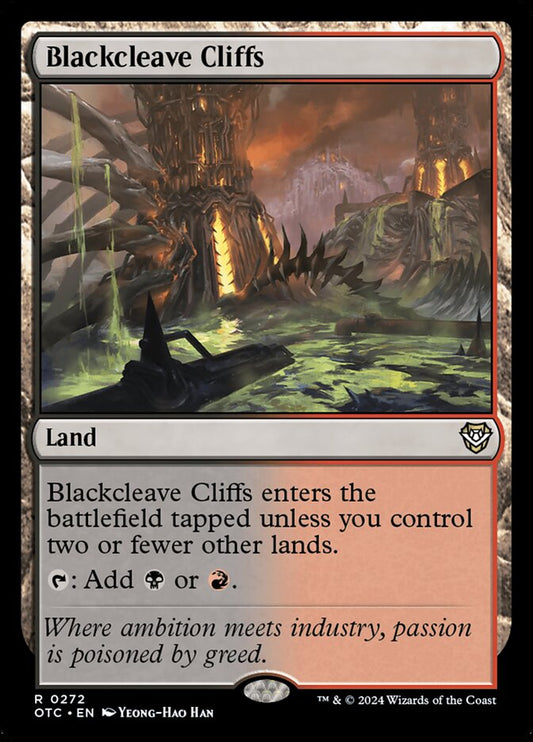 MTG Card Title: Blackcleave Cliffs OTC/272