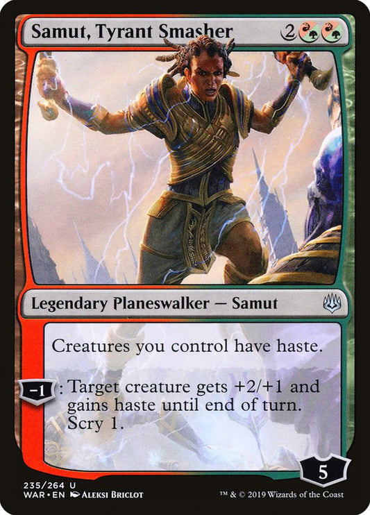 MTG Card Title: Samut, Tyrant Smasher WAR/235
