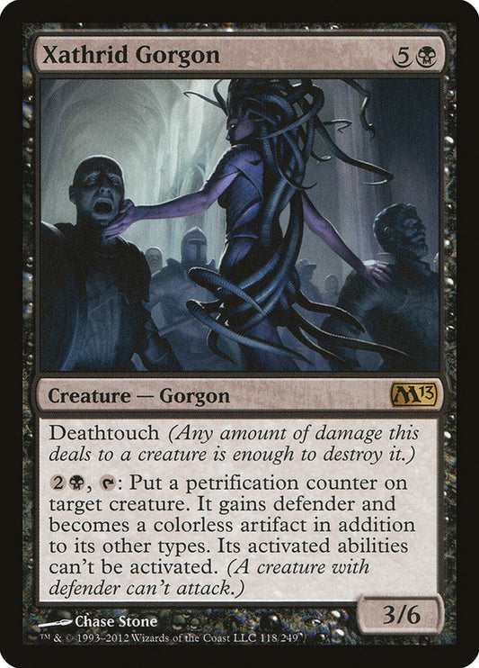 MTG Card Title: Xathrid Gorgon M13/118