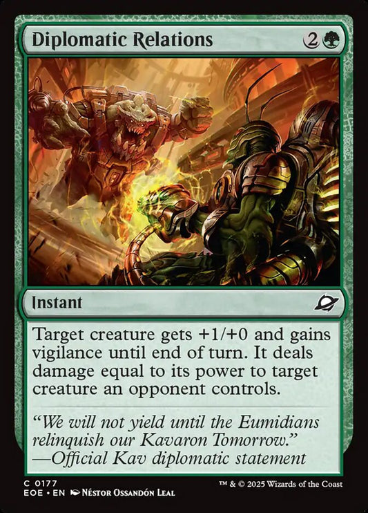 MTG Card Title: Diplomatic Relations EOE/177