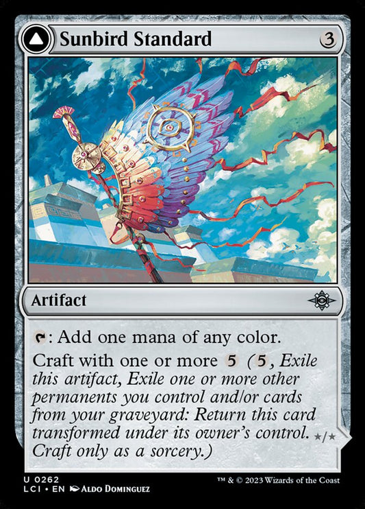 MTG Card Title: Sunbird Standard // Sunbird Effigy LCI/262