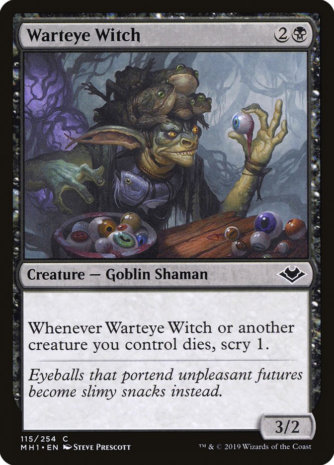 MTG Card Title: Warteye Witch MH1/115