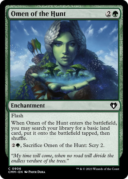 MTG Card Title: Omen of the Hunt CMM/906