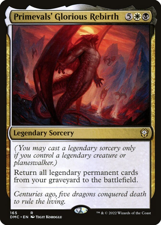 MTG Card Title: Primevals' Glorious Rebirth DMC/165
