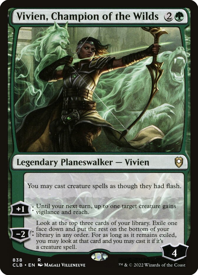 MTG Card Title: Vivien, Champion of the Wilds CLB/838