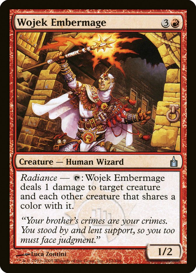 MTG Card Title: Wojek Embermage RAV/152