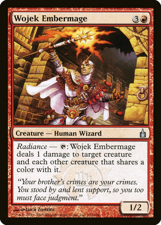 MTG Card Title: Wojek Embermage RAV/152