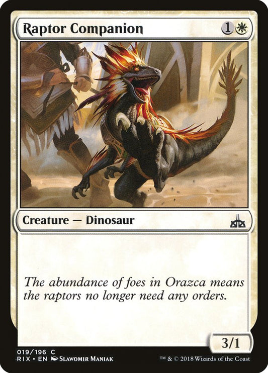 MTG Card Title: Raptor Companion RIX/19