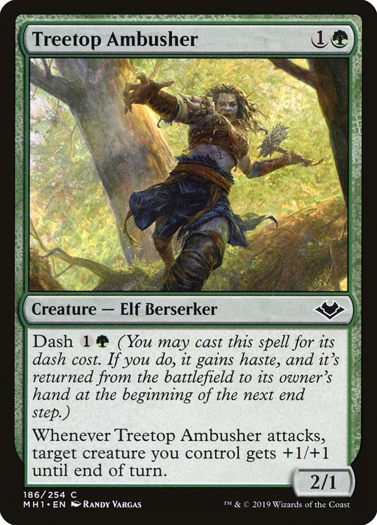 MTG Card Title: Treetop Ambusher MH1/186