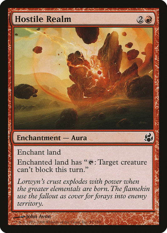 MTG Card Title: Hostile Realm MOR/91