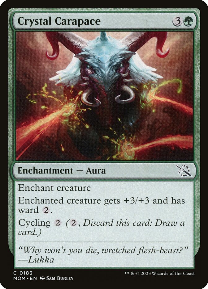 MTG Card Title: Crystal Carapace MOM/183
