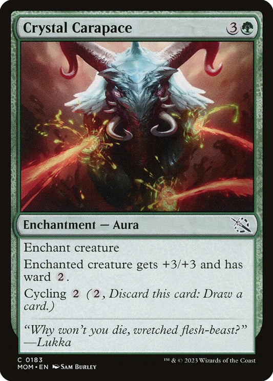 MTG Card Title: Crystal Carapace MOM/183