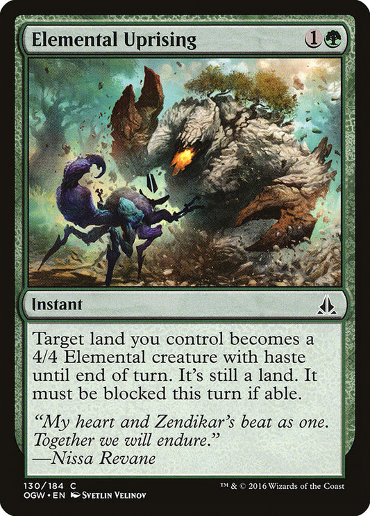MTG Card Title: Elemental Uprising OGW/130