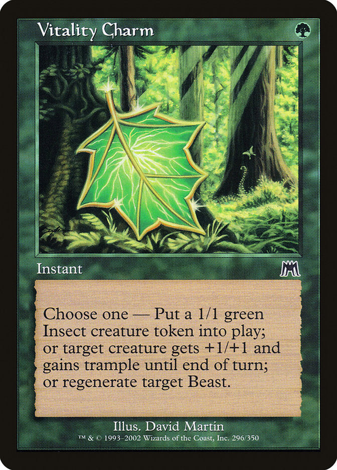 MTG Card Title: Vitality Charm ONS/296