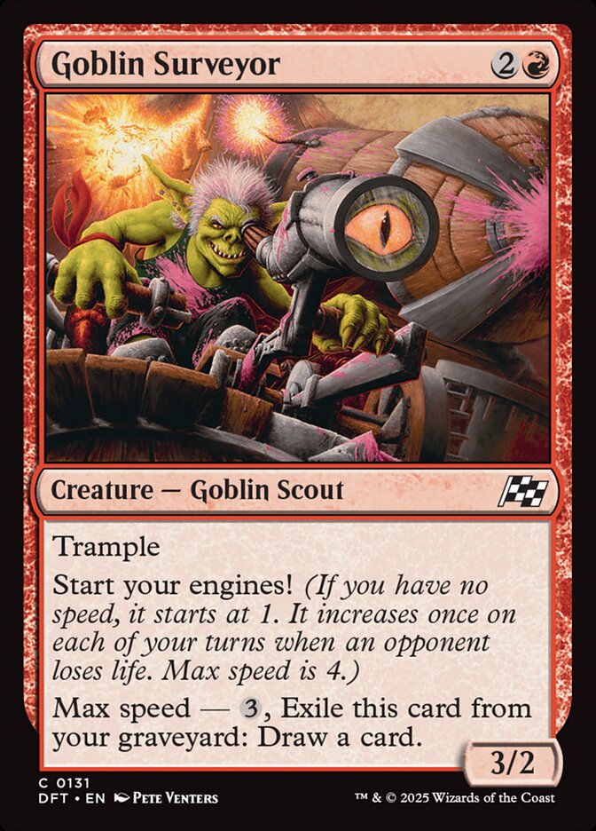 MTG Card Title: Goblin Surveyor DFT/131