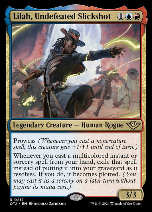 MTG Card Title: Lilah, Undefeated Slickshot OTJ/217