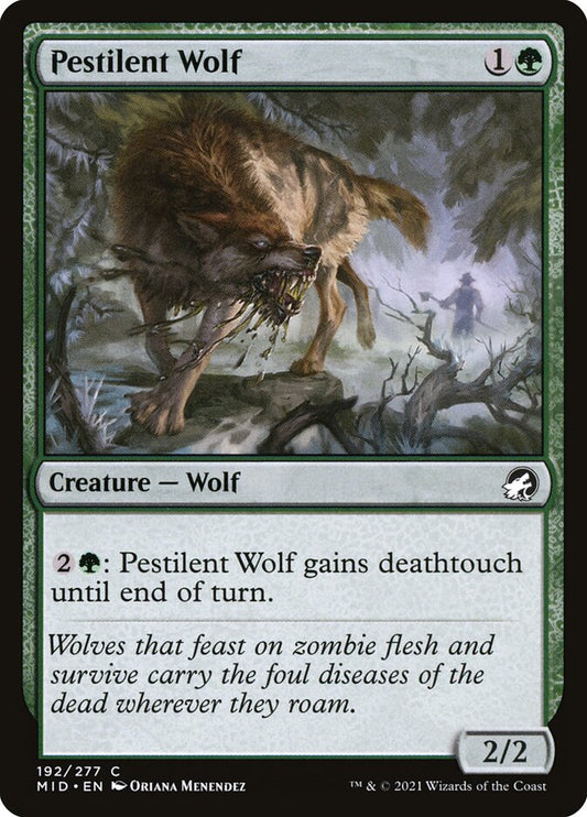 MTG Card Title: Pestilent Wolf MID/192
