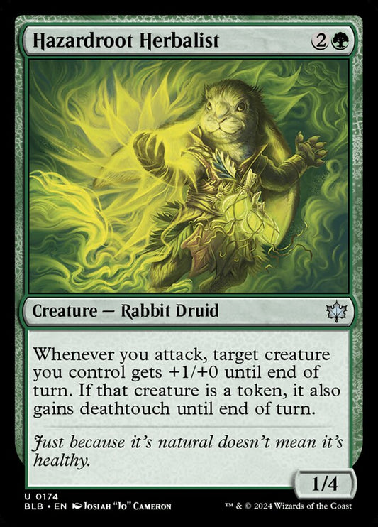 MTG Card Title: Hazardroot Herbalist BLB/174