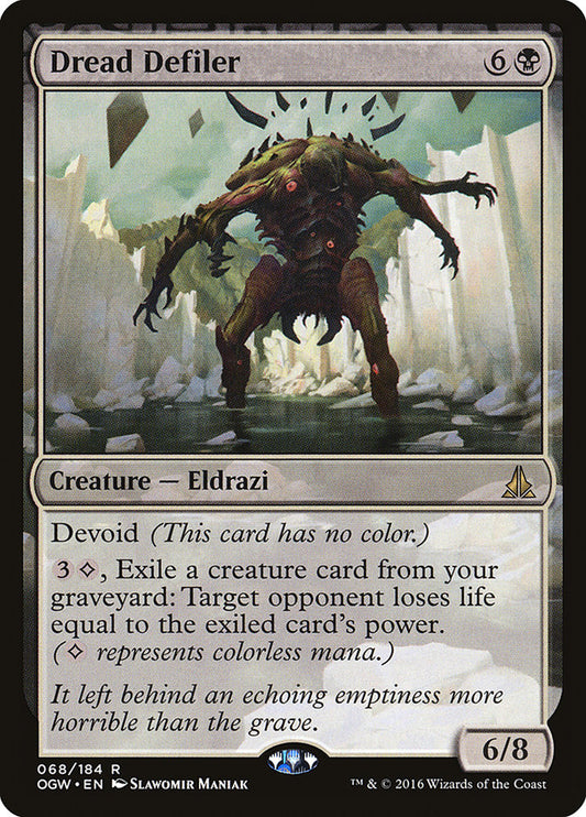 MTG Card Title: Dread Defiler OGW/68